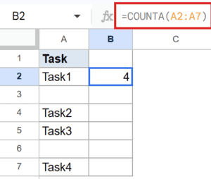 Counta Examples COUNTA Function in Google Sheets (4 Easy Examples)