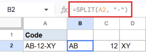SPLIT Function in Google Sheets (5 Easy Examples)