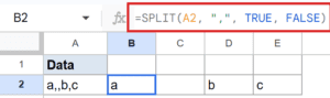 SPLIT Function in Google Sheets (5 Easy Examples)