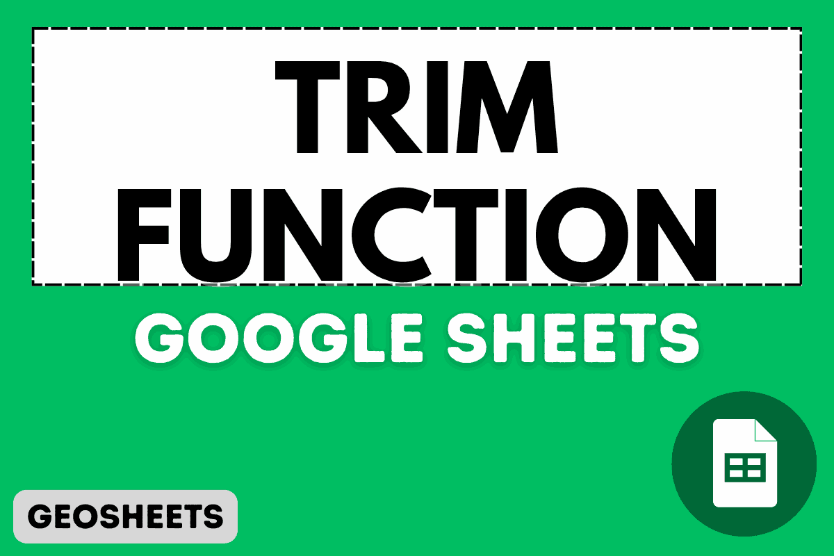 TRIM Function in Google Sheets (5 Easy Examples)