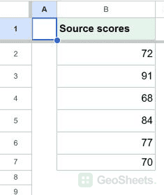 Remove example final in Google Sheets.