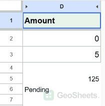 Unformatted numbers, blank cell, and text before the numeric rule.
