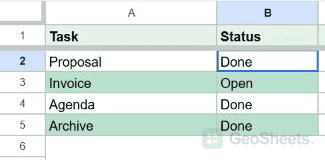 Task rows showing wrong row rule