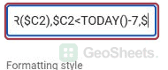 Same native formula field scrolled to its middle.