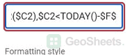 Same native formula field scrolled to its middle.