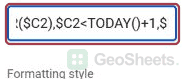 Same native formula field scrolled to its middle.