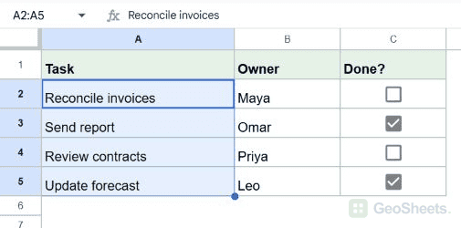 Google Sheets strikethrough selection