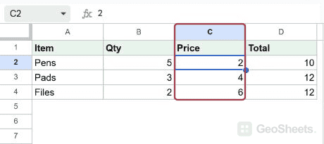 How to Unhide Columns in Google Sheets (Keyboard Shortcut): verified example in Google Sheets.